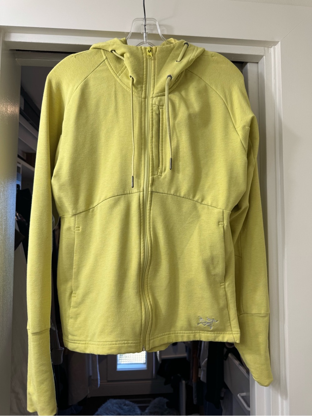 Arc'teryx women’s Yellow-Green Full-Zip Hoodie